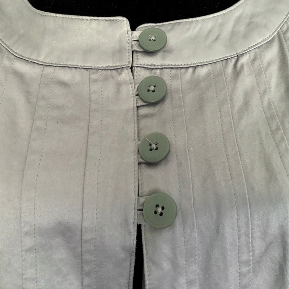 Silver Pleated Blazer Jacket Size M - Picture 4 of 4